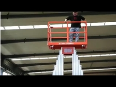 12m Hydraulic 2 Post Aluminium Alloy Man Lift Wynajem dla platformy wok